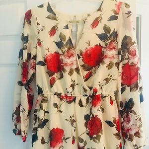 Ya Los Angeles flowers romper